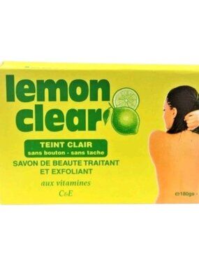 Lemon Clear Treating & Exfoliating Beauty Soap With Vitamins C & E 180g Bar